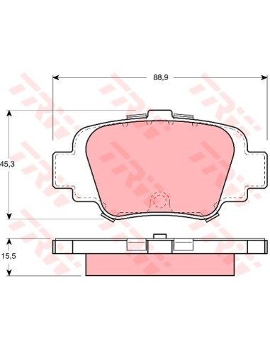 TRW PASTIGLIE FRENO GDB1060