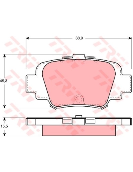 TRW PASTIGLIE FRENO GDB1060