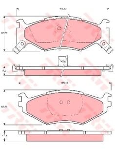 TRW PASTIGLIE FRENO GDB1157