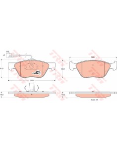 TRW PASTIGLIE FRENO GDB1212