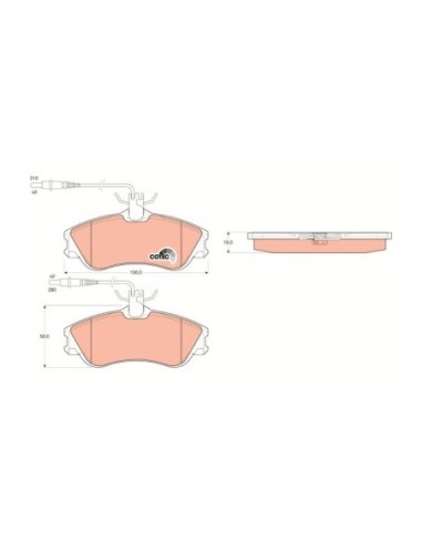 TRW PASTIGLIE FRENO GDB1260