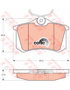 TRW PASTIGLIE FRENO GDB1330