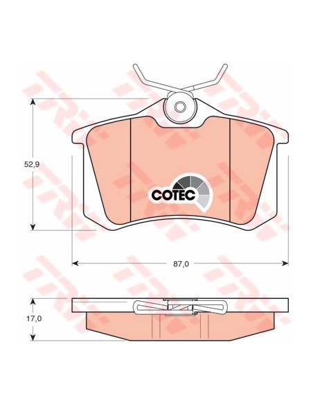 TRW PASTIGLIE FRENO GDB1330