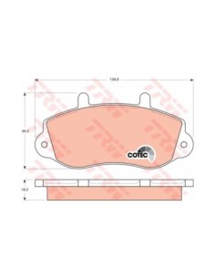 TRW PASTIGLIE FRENO GDB1380