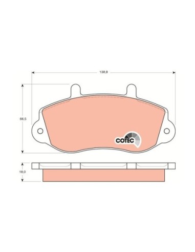 TRW PASTIGLIE FRENO GDB1380