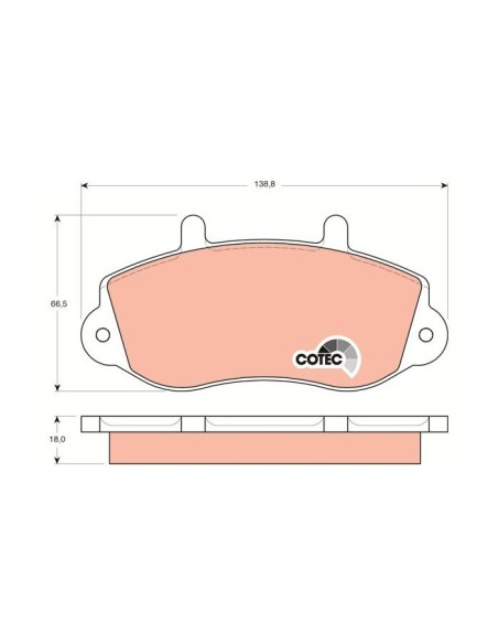 TRW PASTIGLIE FRENO GDB1380