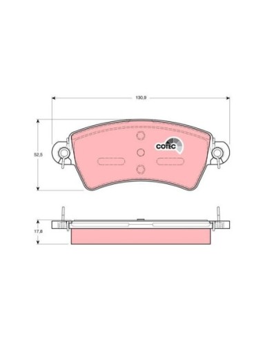 TRW PASTIGLIE FRENO GDB1385
