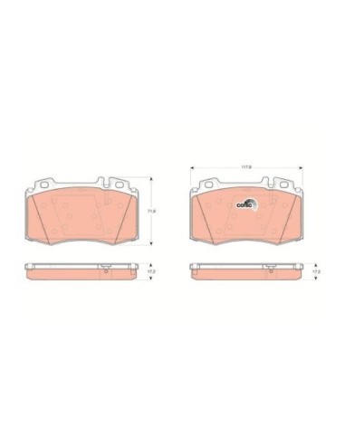 TRW PASTIGLIE FRENO GDB1454