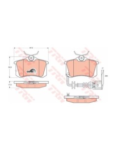 TRW PASTIGLIE FRENO GDB1475