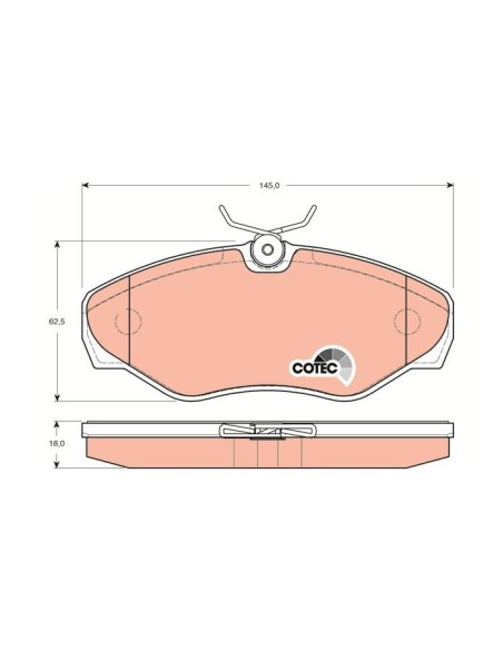 TRW PASTIGLIE FRENO GDB1478