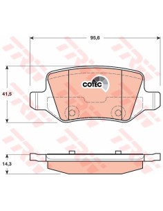 TRW PASTIGLIE FRENO GDB1481