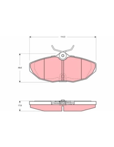 TRW PASTIGLIE FRENO GDB1511
