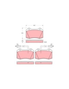 TRW PASTIGLIE FRENO GDB1519 2