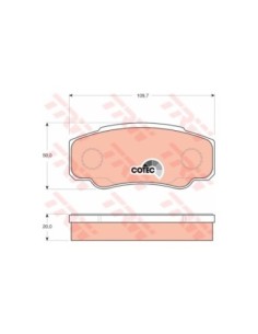 TRW PASTIGLIE FRENO GDB1521