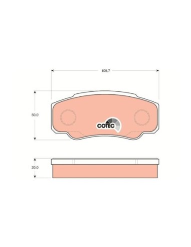 TRW PASTIGLIE FRENO GDB1521