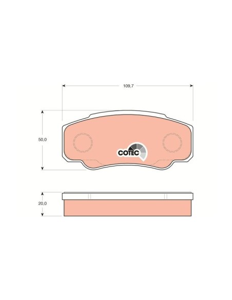 TRW PASTIGLIE FRENO GDB1521