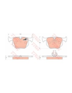 TRW PASTIGLIE FRENO GDB1530 2