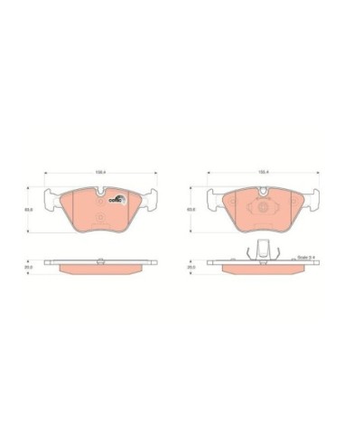 TRW PASTIGLIE FRENO GDB1531