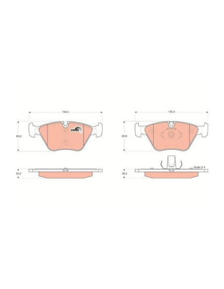 TRW PASTIGLIE FRENO GDB1531