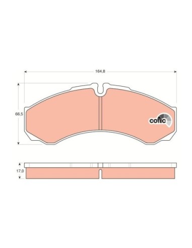 TRW PASTIGLIE FRENO GDB1534