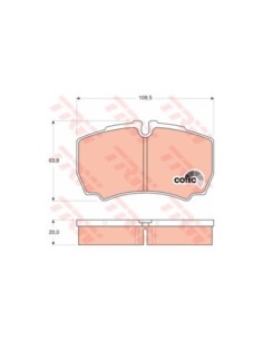 TRW PASTIGLIE FRENO GDB1535