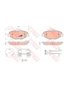TRW PASTIGLIE FRENO GDB1542