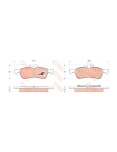 TRW PASTIGLIE FRENO GDB1561