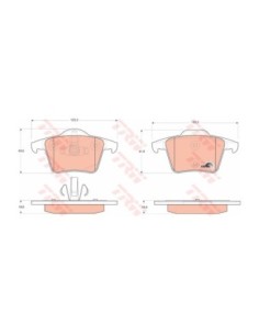 TRW PASTIGLIE FRENO GDB1566