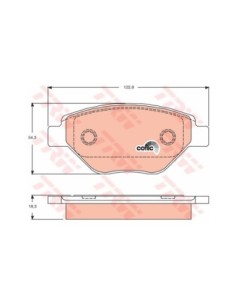 TRW PASTIGLIE FRENO GDB1571