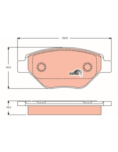 TRW PASTIGLIE FRENO GDB1571
