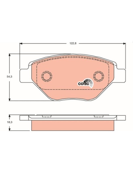 TRW PASTIGLIE FRENO GDB1571