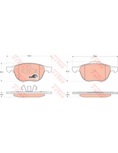 TRW PASTIGLIE FRENO GDB1583