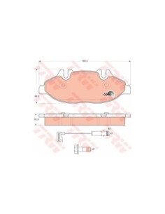 TRW PASTIGLIE FRENO GDB1600