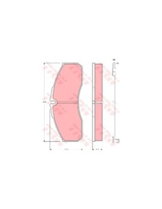 TRW PASTIGLIE FRENO GDB1610