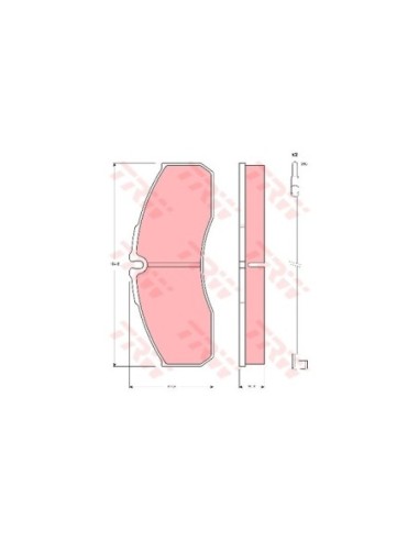 TRW PASTIGLIE FRENO GDB1610