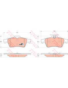 TRW PASTIGLIE FRENO GDB1621
