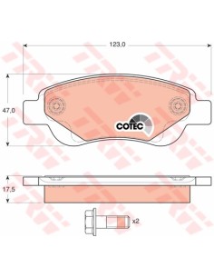 TRW PASTIGLIE FRENO GDB1633