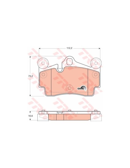 TRW PASTIGLIE FRENO GDB1653