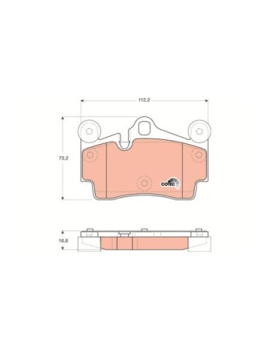 TRW PASTIGLIE FRENO GDB1653