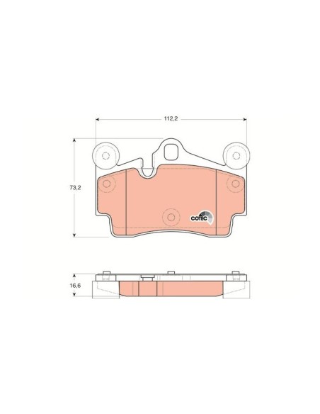 TRW PASTIGLIE FRENO GDB1653