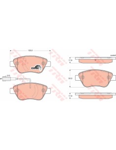 TRW PASTIGLIE FRENO GDB1654