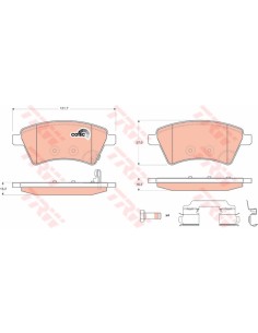 TRW PASTIGLIE FRENO GDB1673