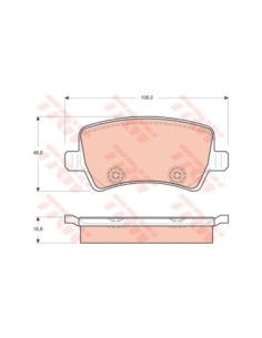 TRW PASTIGLIE FRENO GDB1685