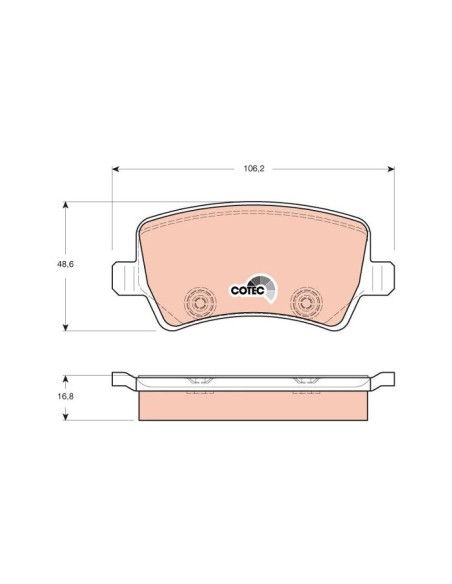 TRW PASTIGLIE FRENO GDB1685