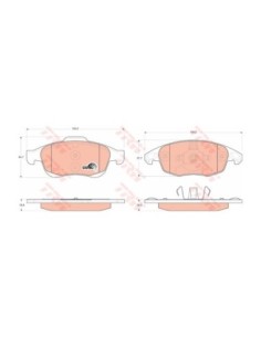 TRW PASTIGLIE FRENO GDB1690