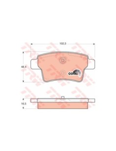 TRW PASTIGLIE FRENO GDB1692