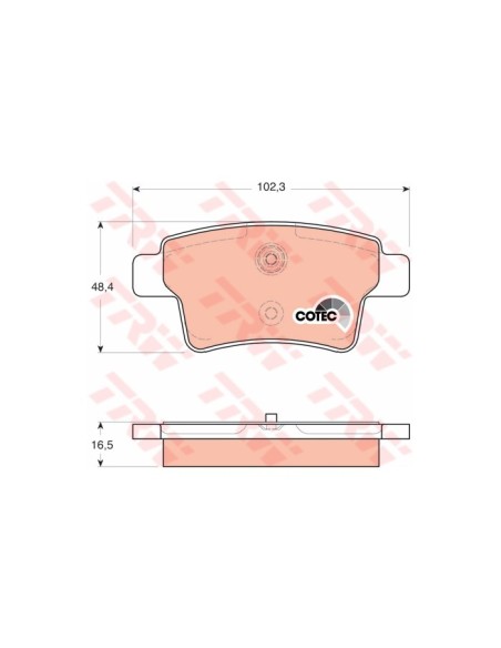 TRW PASTIGLIE FRENO GDB1692