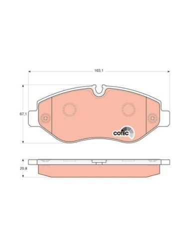 TRW PASTIGLIE FRENO GDB1698