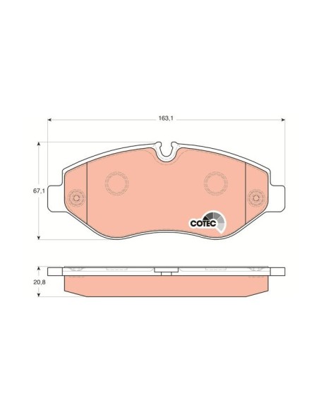 TRW PASTIGLIE FRENO GDB1698