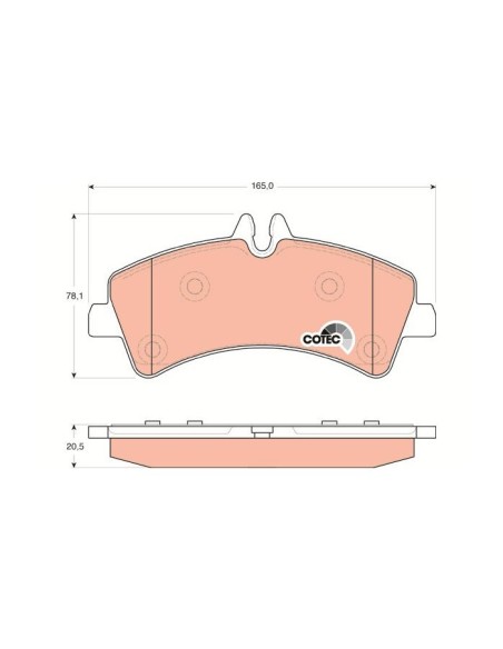 TRW PASTIGLIE FRENO GDB1699